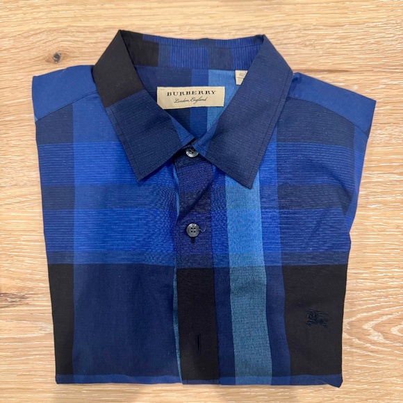 Burberry long-sleeve check button-down shirt - Picture 1 of 2